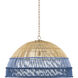 Senjyo 1 Light 36.25 inch Khaki/Cornflower Blue/Bluebonnet Pendant Ceiling Light