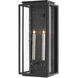 Wright 2 Light 27 inch Midnight Outdoor Wall Sconce, Medium