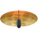 Pinders 2 Light 27.75 inch Contemporary Gold Leaf/French Black Flush Mount Ceiling Light