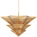 Hanway 9 Light 48.5 inch Antique Gold Leaf Chandelier Ceiling Light