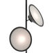 Bulat 73.5 inch 25 watt Antique Black/White Opaque Floor Lamp Portable Light
