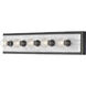 Berdine 5 Light 5 inch Natural/Oil Rubbed Bronze Bath Bar Wall Light, Large
