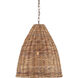 Basket 1 Light 21 inch Natural Pendant Ceiling Light