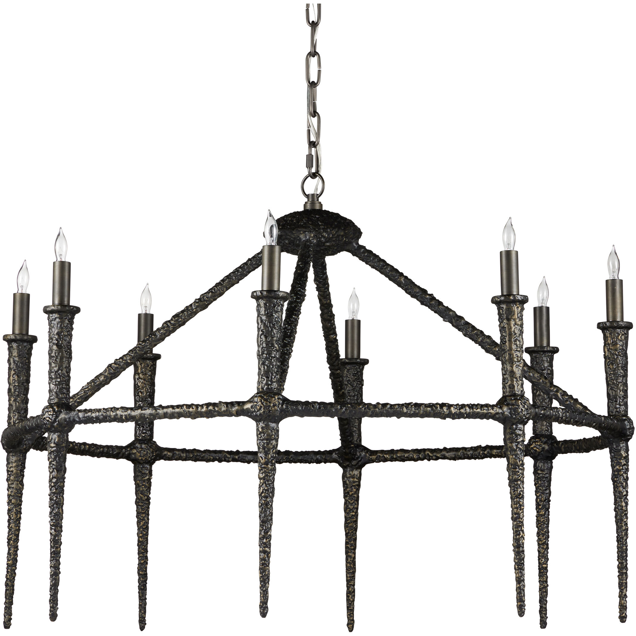Blackthorn 8 Light 36.5 inch Aged Bronze Chandelier Ceiling Light
