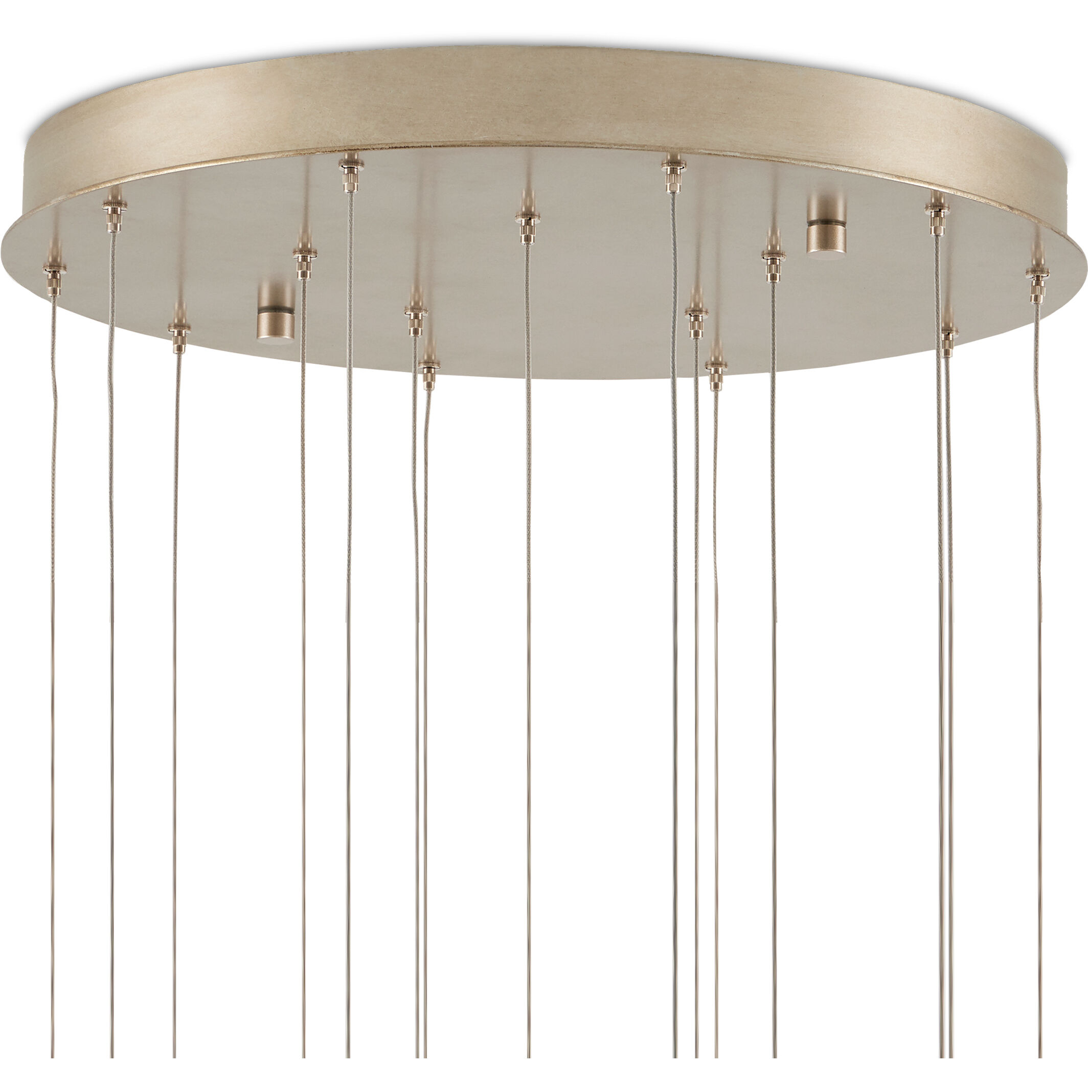 Beehive 15 Light 25.75 inch Silver Multi-Drop Pendant Ceiling Light