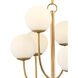Sunnylands 6 Light 17 inch Brass Chandelier Ceiling Light