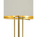 Winsland 31.5 inch 9 watt Polished Brass/Clear Table Lamp Portable Light