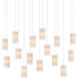 Escenia 15 Light 48 inch Natural/Painted Silver Multi-Drop Pendant Ceiling Light