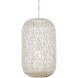 Cocoon 1 Light 15.5 inch Cream/Vanilla Pendant Ceiling Light, Medium
