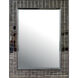 Mosaico 43.25 X 33.25 inch Ebony/Antique Mirror Mirror