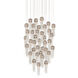 Medusa 36 Light 35 inch Nickel and Silver Multi-Drop Pendant Ceiling Light
