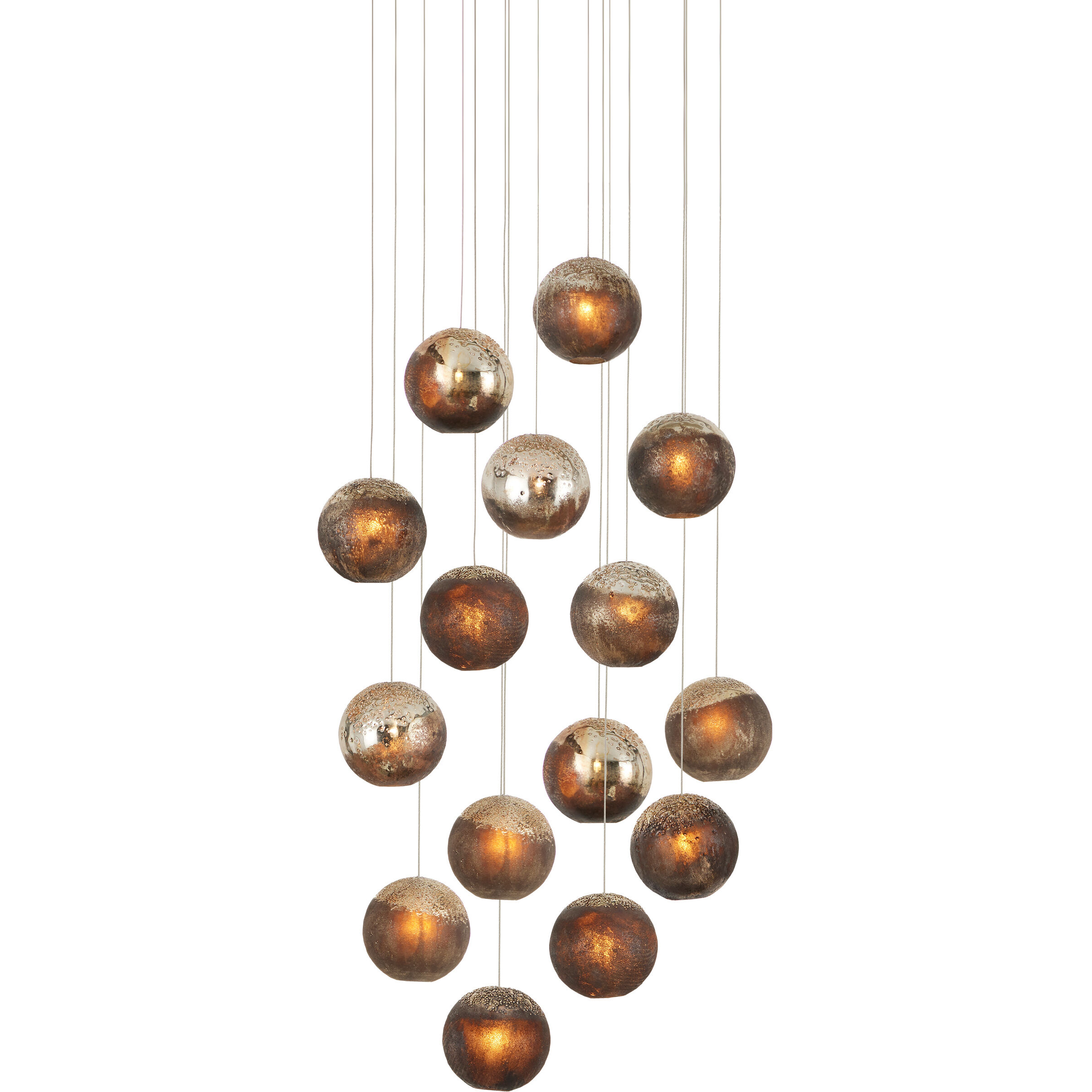Pathos 15 Light 24 inch Silver Multi-Drop Pendant Ceiling Light