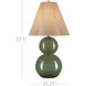 Kindred 33.5 inch 150.00 watt Green Table Lamp Portable Light