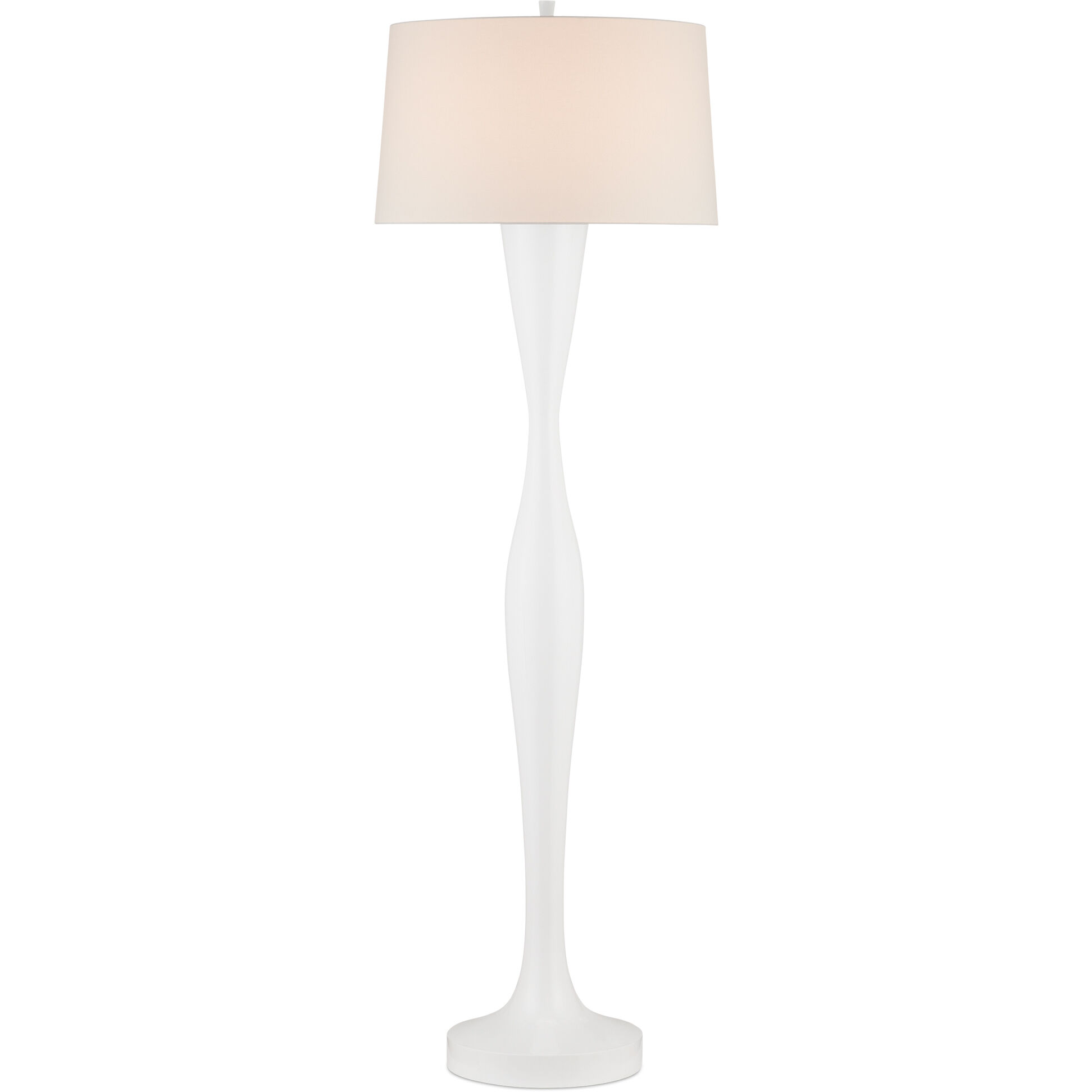 Monica 75 inch 150 watt White Floor Lamp Portable Light