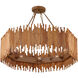 Teahouse 8 Light 32.25 inch Natural/Khaki Chandelier Ceiling Light