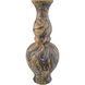 Brown Marbleized 24 X 10 inch Double Gourd Vase