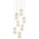 Escenia 7 Light 15 inch Natural/Painted Silver Multi-Drop Pendant Ceiling Light