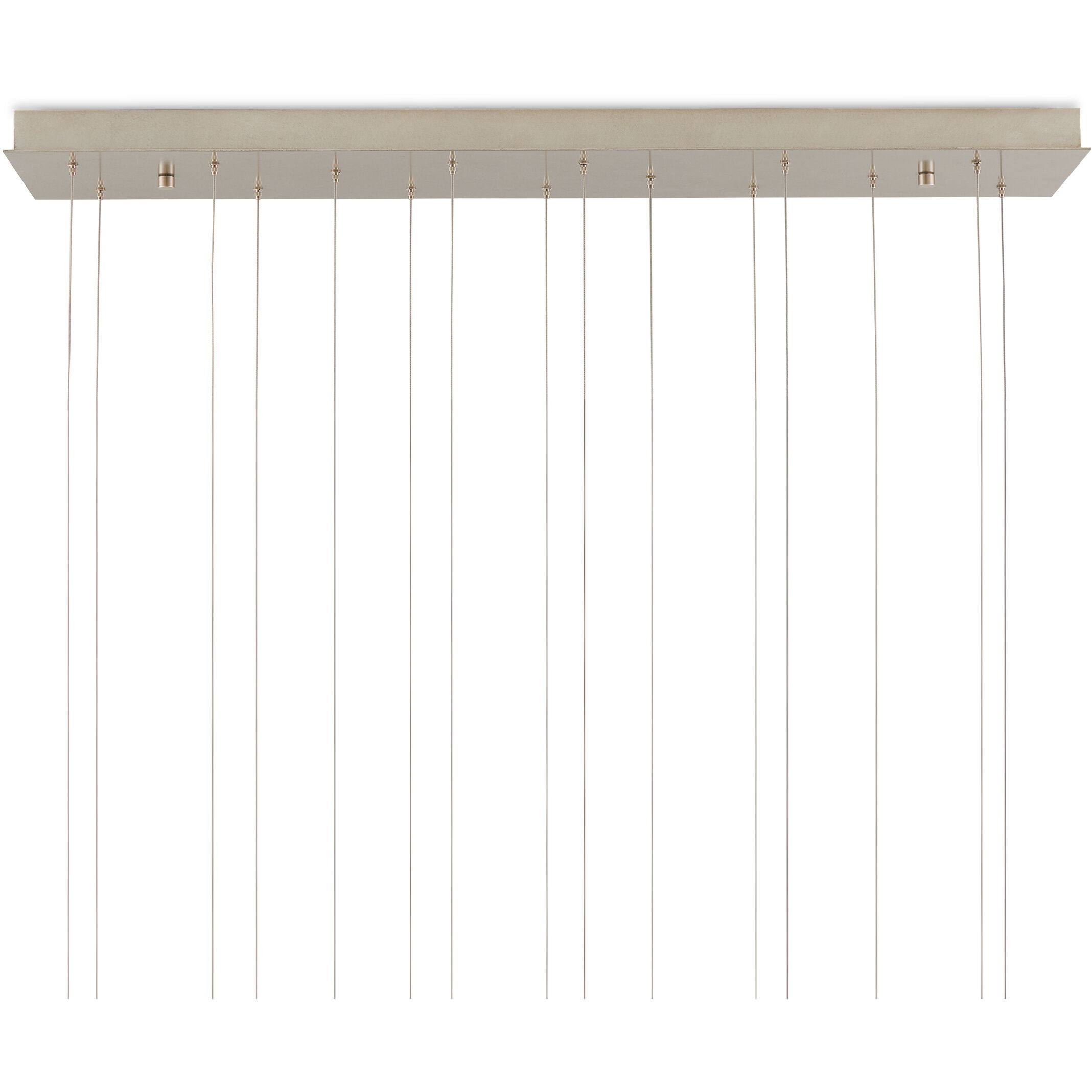 Virtu 15 Light 48 inch Natural/Silver Multi-Drop Pendant Ceiling Light