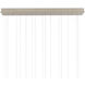 Virtu 15 Light 48 inch Natural/Silver Multi-Drop Pendant Ceiling Light