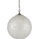 Finhorn 1 Light 15.75 inch Pearl/Antique Silver Leaf Pendant Ceiling Light