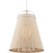 Parnell 1 Light 27.75 inch White/Gesso White/Frosted White Pendant Ceiling Light