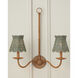 Annabelle Teal 6 inch Tapered Chandelier Shade, Suzanne Duin Collection