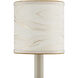 Marble Paper Cream and Gold Drum Chandelier Shade