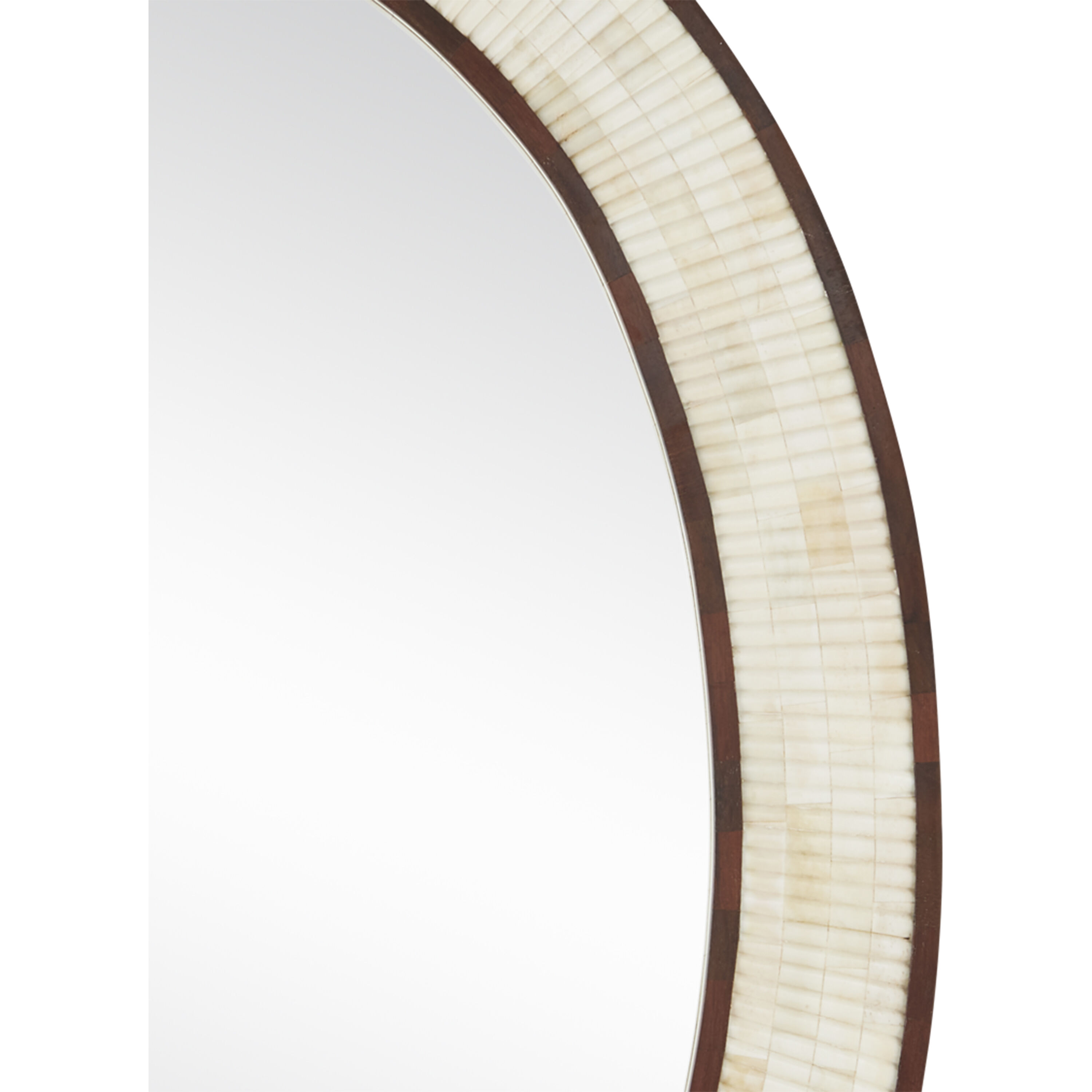 Andar 39 X 26 inch Natural and Dark Walnut with Mirror Mirror