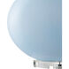 Laconia 30.5 inch 150 watt Light Blue/Clear/Polished Nickel Table Lamp Portable Light