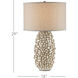 Sugar Cube 29 inch 150 watt Ivory/Brown Table Lamp Portable Light