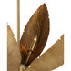 Bird of Paradise 6 Light 33 inch Antique Brass Chandelier Ceiling Light, Convertible to Semi-Flush