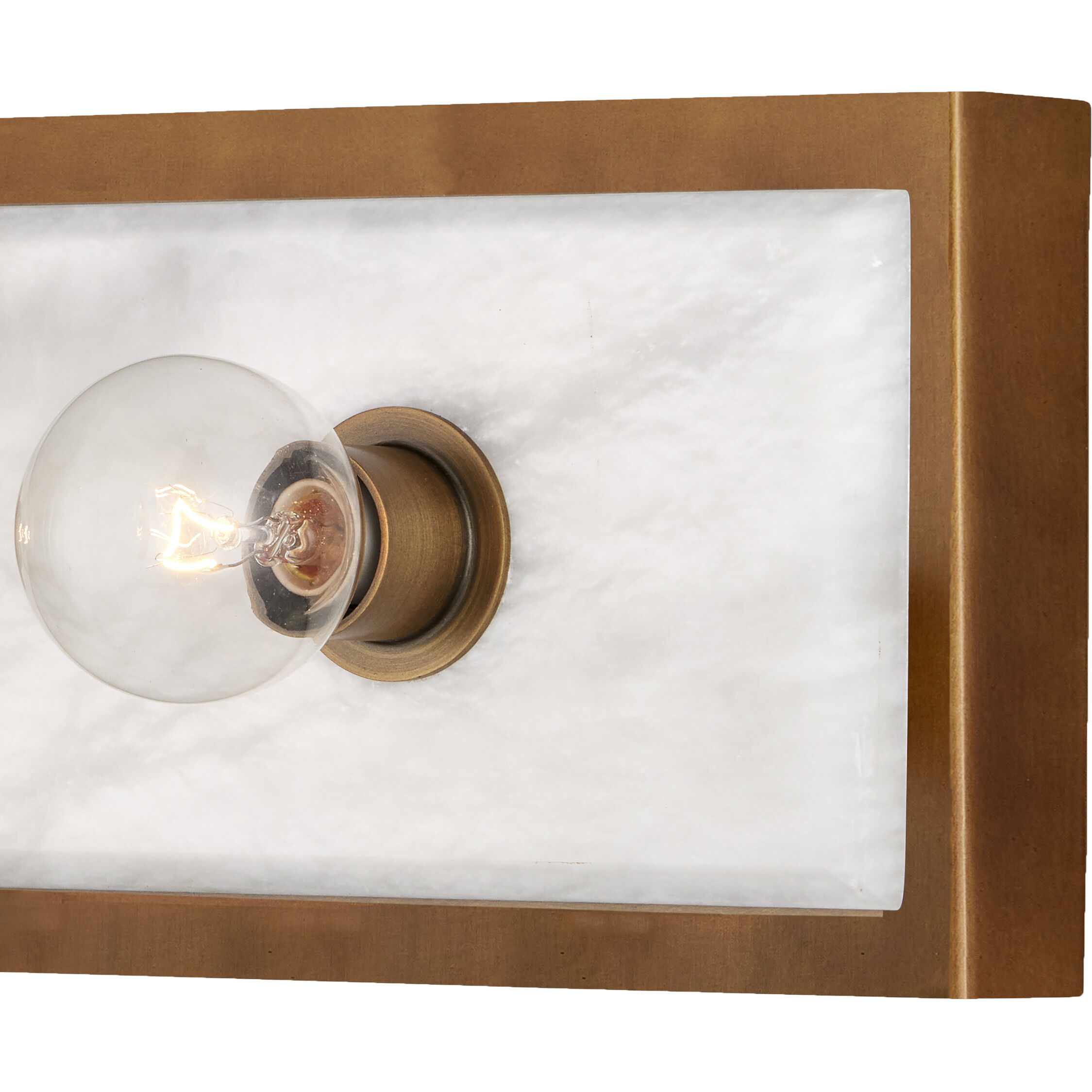 Berdine 3 Light 5 inch Natural/Antique Brass Bath Bar Wall Light, Medium