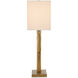 Thebes 30 inch 100 watt Antique Brass Table Lamp Portable Light