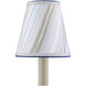 Marble Paper Lilac and Blue Agate Tapered Chandelier Shade
