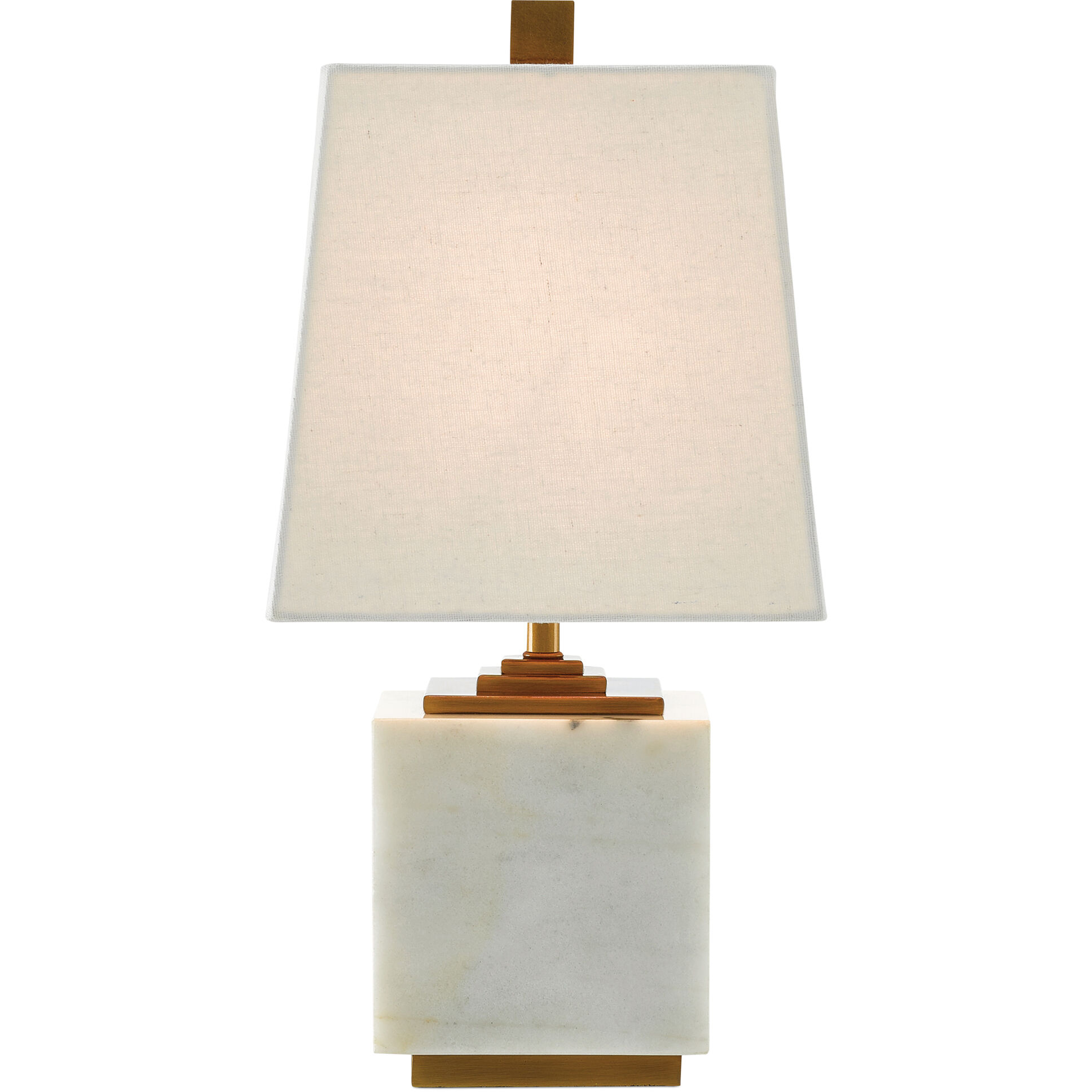 Annelore 16.5 inch 60 watt White/Antique Brass Table Lamp Portable Light