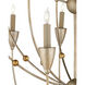 Paradox 28 Light 42 inch Silver Granello/Gold Leaf Chandelier Ceiling Light