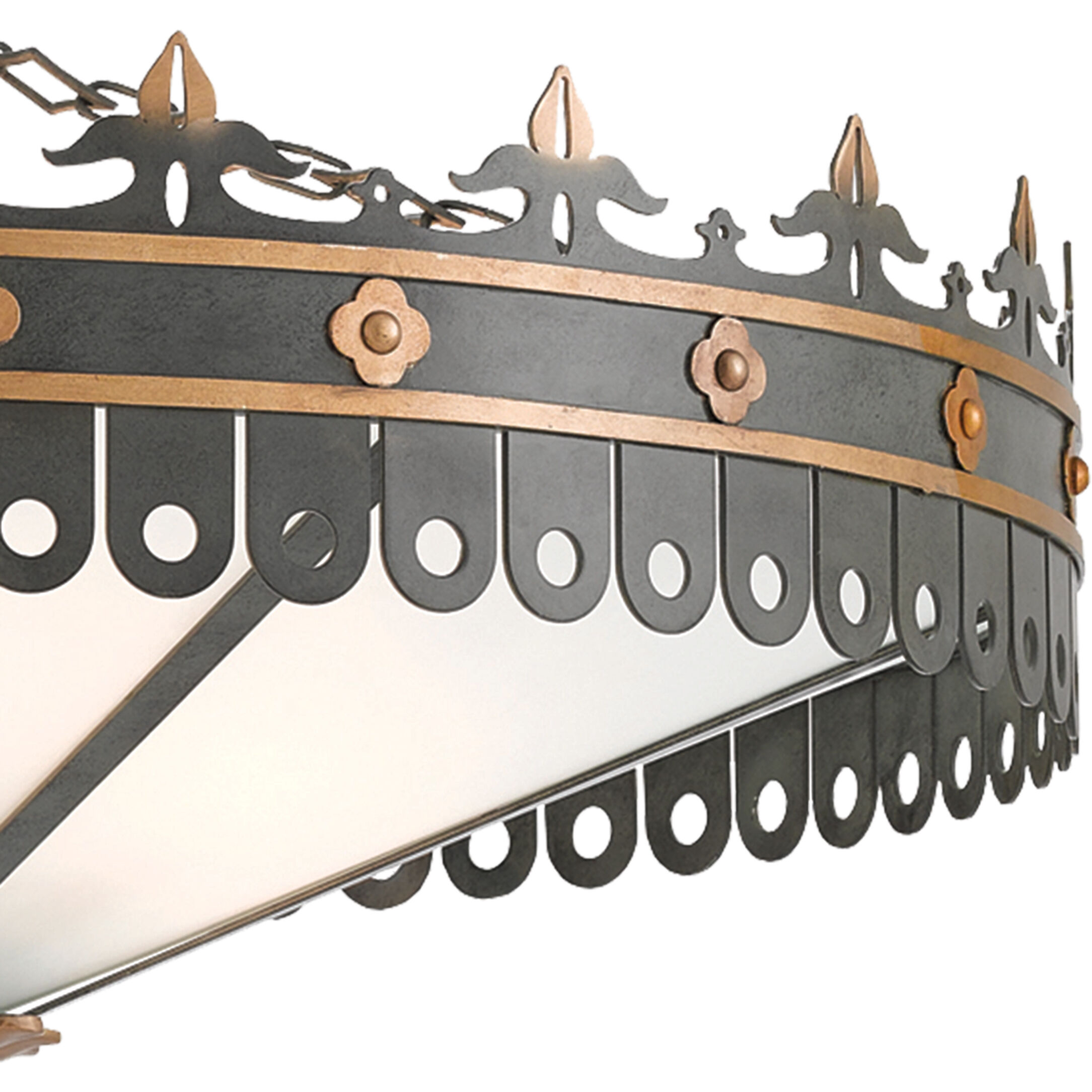 Berkeley 6 Light 40 inch Antique Gold/Moss Gray Chandelier Ceiling Light, Bunny Williams Collection