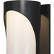 Swale LED 22 inch Black/White Outdoor Wall Sconce, Small