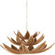 Cubana 12 Light 56.25 inch Natural/Coco Cream Three-Tier Chandelier Ceiling Light