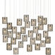 Regatta 30 Light 54 inch Cupertino and Silver Multi-Drop Pendant Ceiling Light
