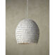 Overlay 3 Light 24 inch White Pendant Ceiling Light