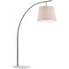 Cloister 87 inch 75 watt Oil Rubbed Bronze and White Floor Lamp Portable Light, Large