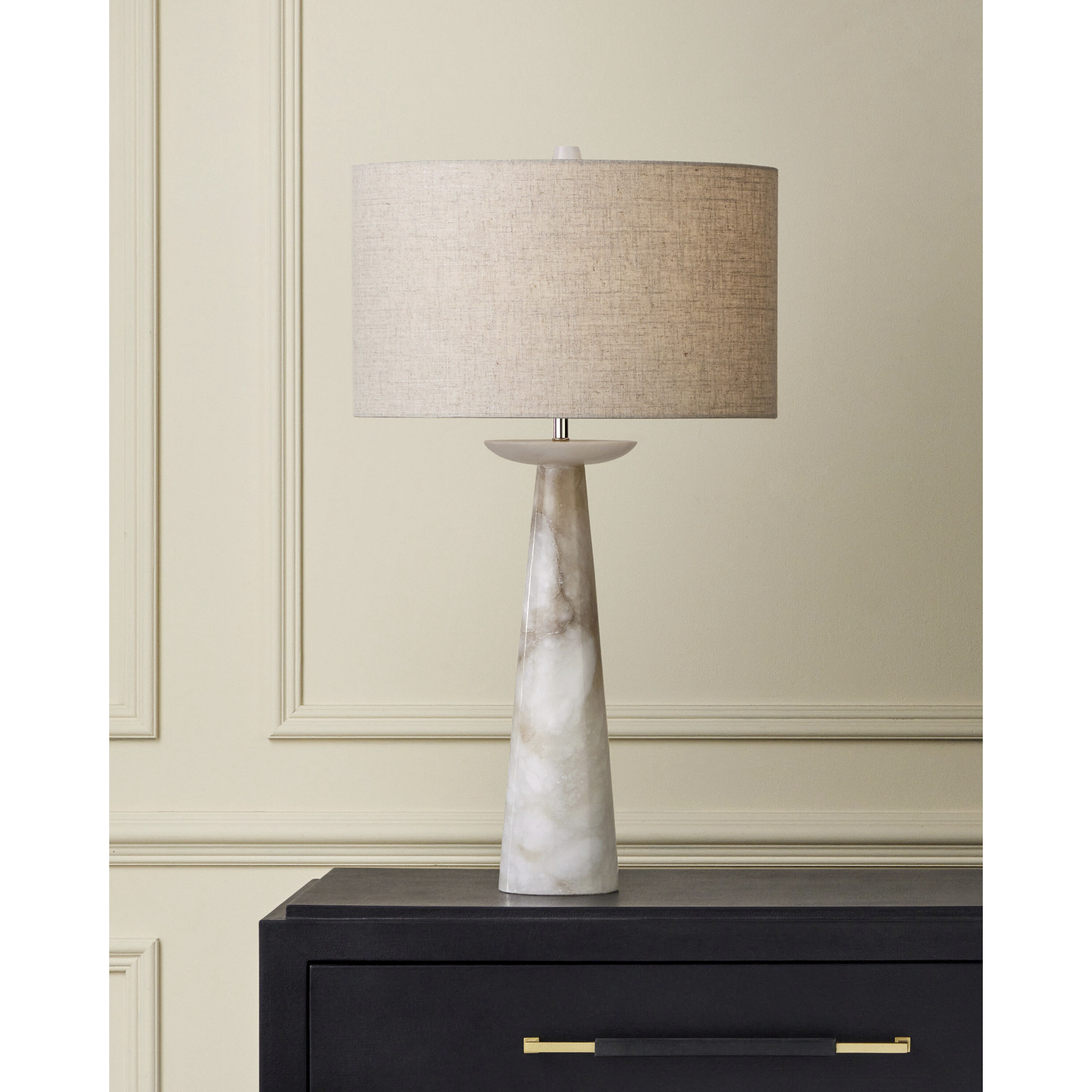 Pharos 31.5 inch 150 watt Natural Table Lamp Portable Light