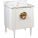 Briallen 30 X 34.25 inch Cerused White/Natural/White/Polished Brass Vanity with Undermount Sink