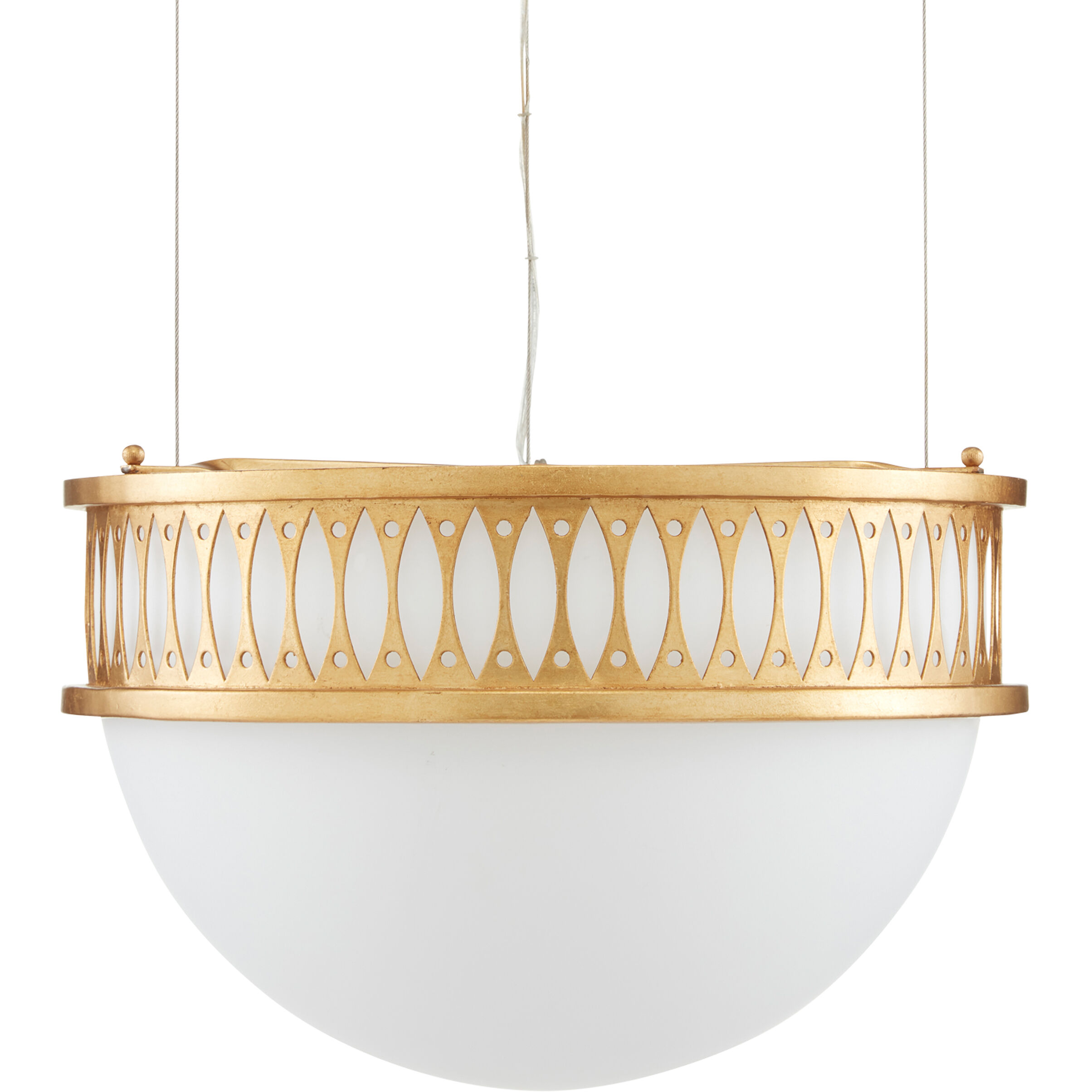 Lola 1 Light 16.25 inch Contemporary Gold Leaf/Painted Contemporary Gold Pendant Ceiling Light