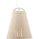 Parnell 1 Light 27.75 inch White/Gesso White/Frosted White Pendant Ceiling Light