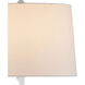 Piaf 69.5 inch 150 watt Gesso White Floor Lamp Portable Light