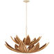 Cubana 8 Light 40.25 inch Natural/Coco Cream Two-Tier Chandelier Ceiling Light