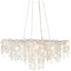 Lusso 16 Light 43.5 inch Natural/Pearlized White Chandelier Ceiling Light