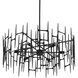 Attingham 6 Light 31.25 inch Satin Black Chandelier Ceiling Light